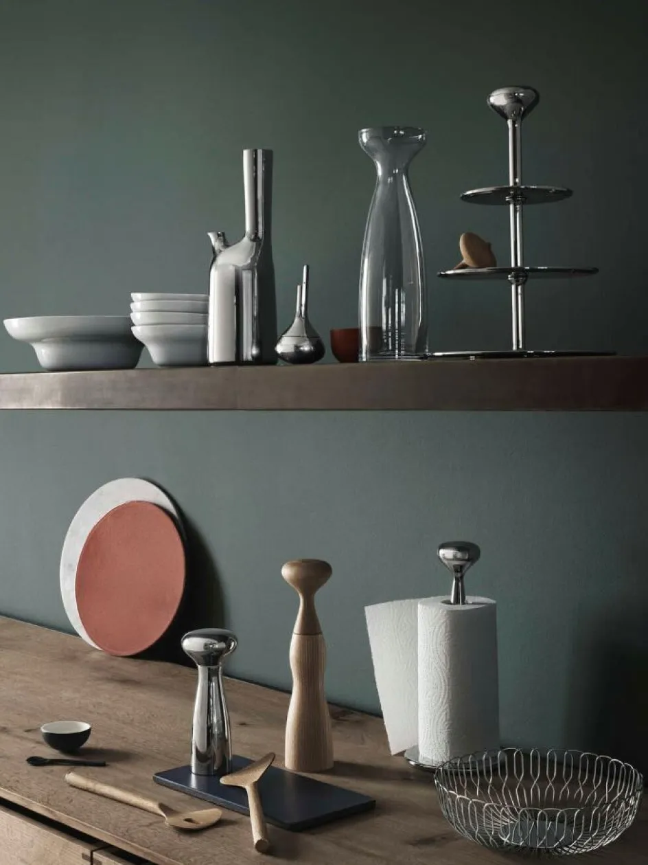 Georg Jensen Alfredo Salt- & Peberkværn , Blankt Stål