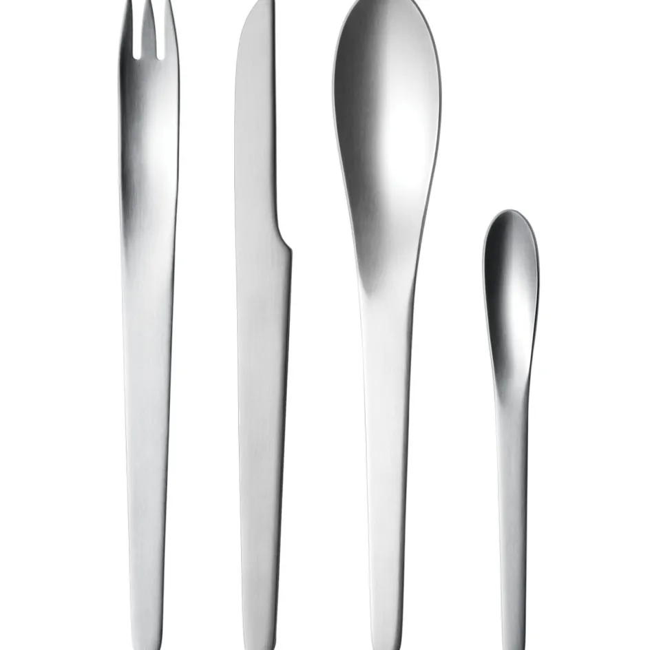 Sale Georg Jensen Arne Jacobsen Bestiksæt , Mat Stål