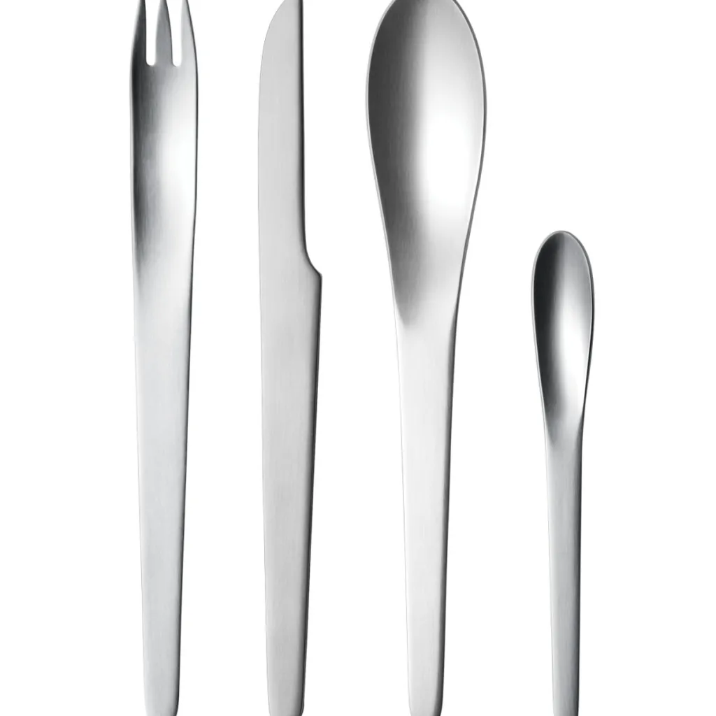 Georg Jensen Bestiksæt > Arne Jacobsen Bestiksæt 2, Mat Stål