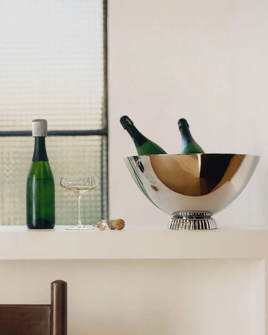 Clearance Bernadotte Champagnekøler H20,7 cm, Blankt Stål Champagne- Og Vinkølere