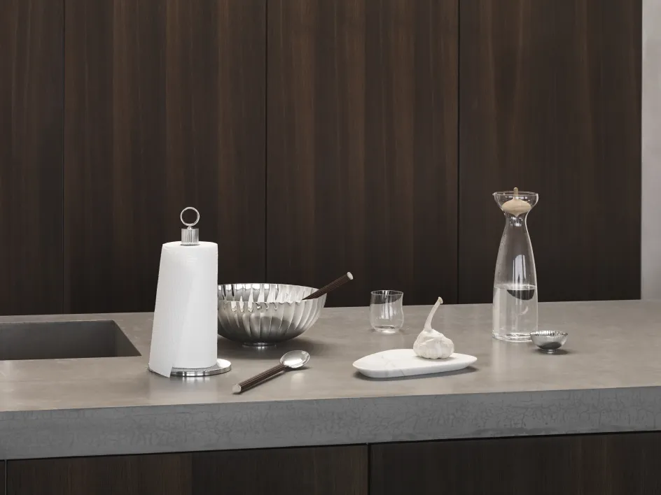 Clearance Georg Jensen Bernadotte Køkkenrulleholder, Blankt Stål