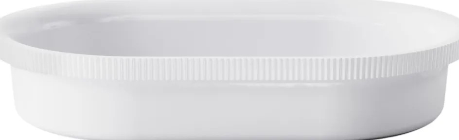 Clearance Georg Jensen Bernadotte Ovnfast Fad 31,6x20,1 cm, Hvid
