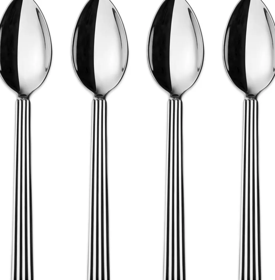 Sale Georg Jensen Bernadotte Teskeer 4 stk. 16 cm, Blankt Stål
