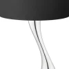 Hot Georg Jensen Cobra Bordlampe H46 cm, Blankt Stål/Sort