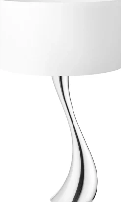 Georg Jensen Lamper Til Kontoret|Lamper Til Soveværelset > Cobra Bordlampe , Blankt Stål/Hvid