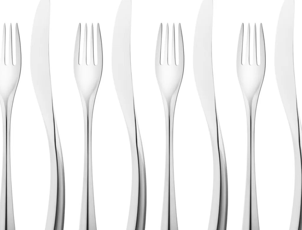 Georg Jensen Bestiksæt > Cobra Frokostsæt 8 Dele, Blankt Stål
