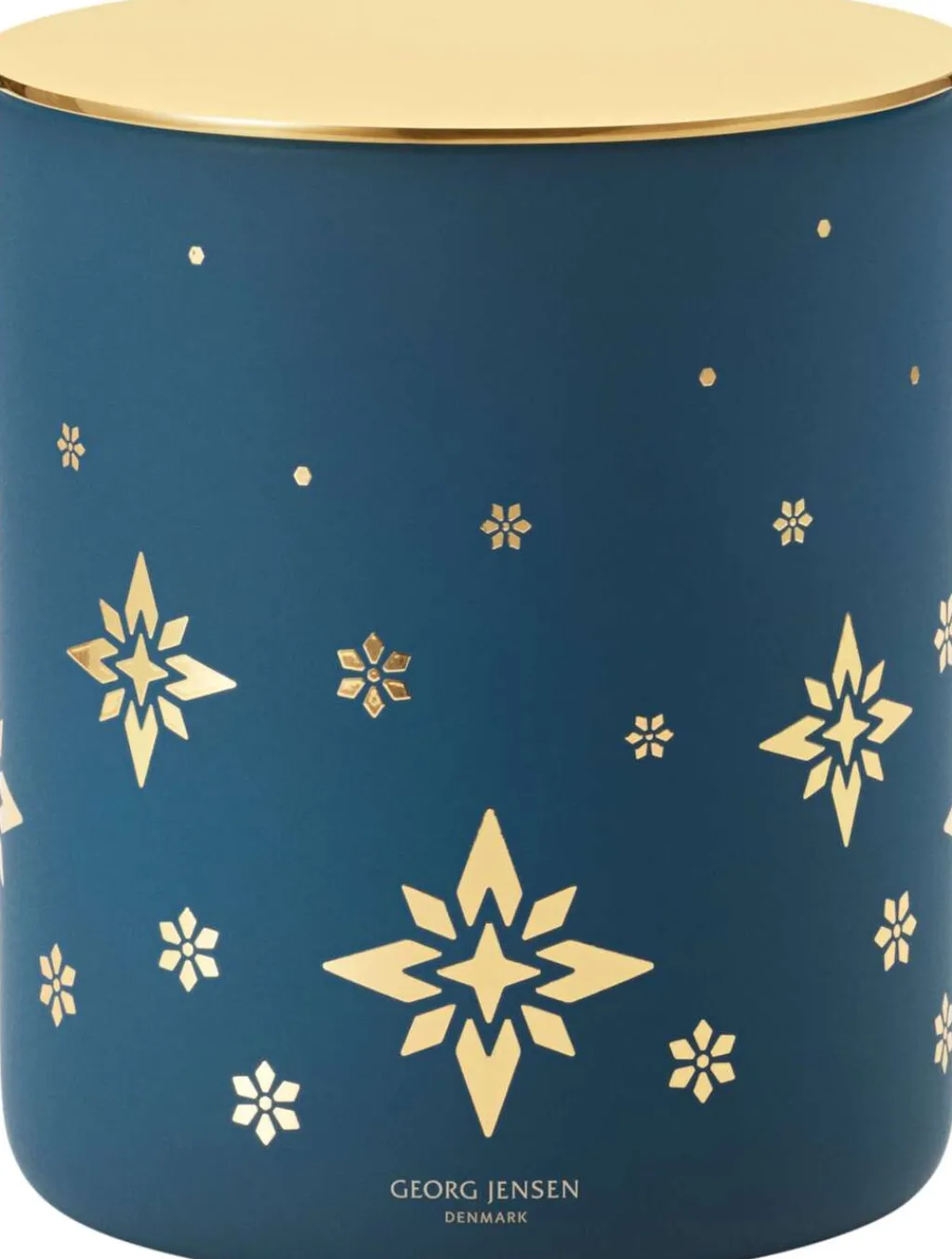 Georg Jensen Duftlys|Julelys > Duftlys Ø8,2/H9,5 cm, Blå/Guld