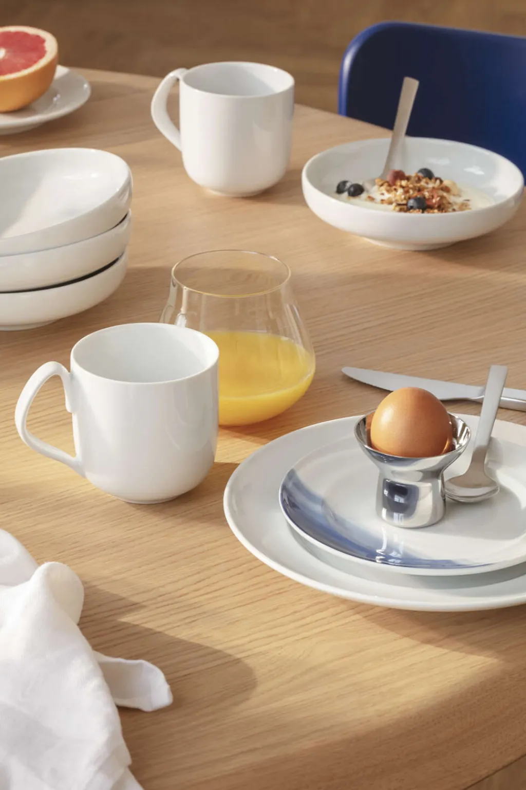 Outlet Henning Koppel Tallerken , Hvid Desserttallerkener