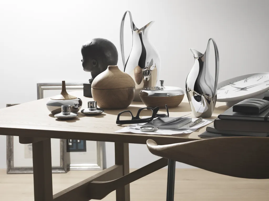 Georg Jensen Stue|Småopbevaring Og Organisering > Henning Koppel Turnip Bonbonniere, Blankt Stål/Egetræ