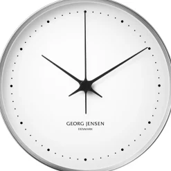 Outlet Georg Jensen Henning Koppel Vægur , Blankt Stål/Hvid