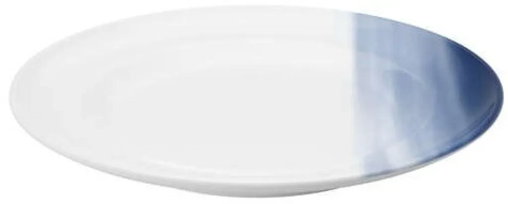 Georg Jensen Desserttallerkener > Henning Koppel Tallerken , Hvid/Blå