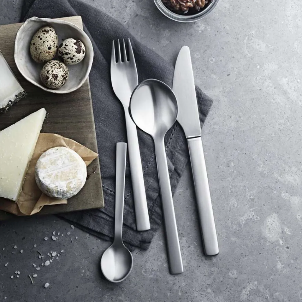Georg Jensen Bestiksæt > New York Bestiksæt 2, Mat Stål