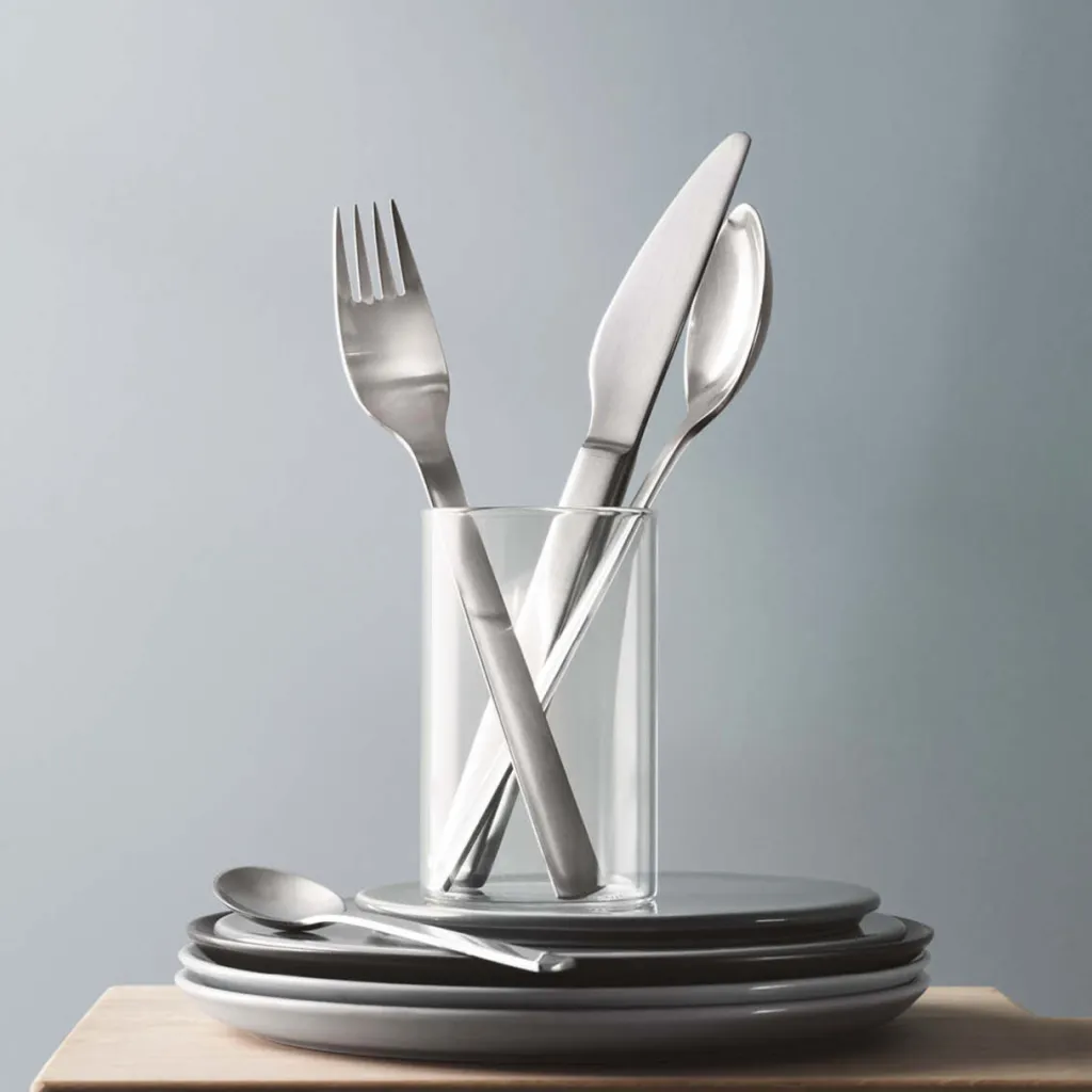 Georg Jensen Bestiksæt > New York Bestiksæt , Mat Stål