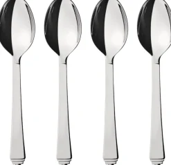 Online Georg Jensen Pyramid Dessertske 4 stk, Blankt Stål