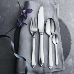 New Georg Jensen Pyramide Bestiksæt , Blankt Stål