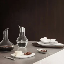Georg Jensen Vinkarafler|Karafler > Sky Vinkaraffel, Glas/Blankt Stål