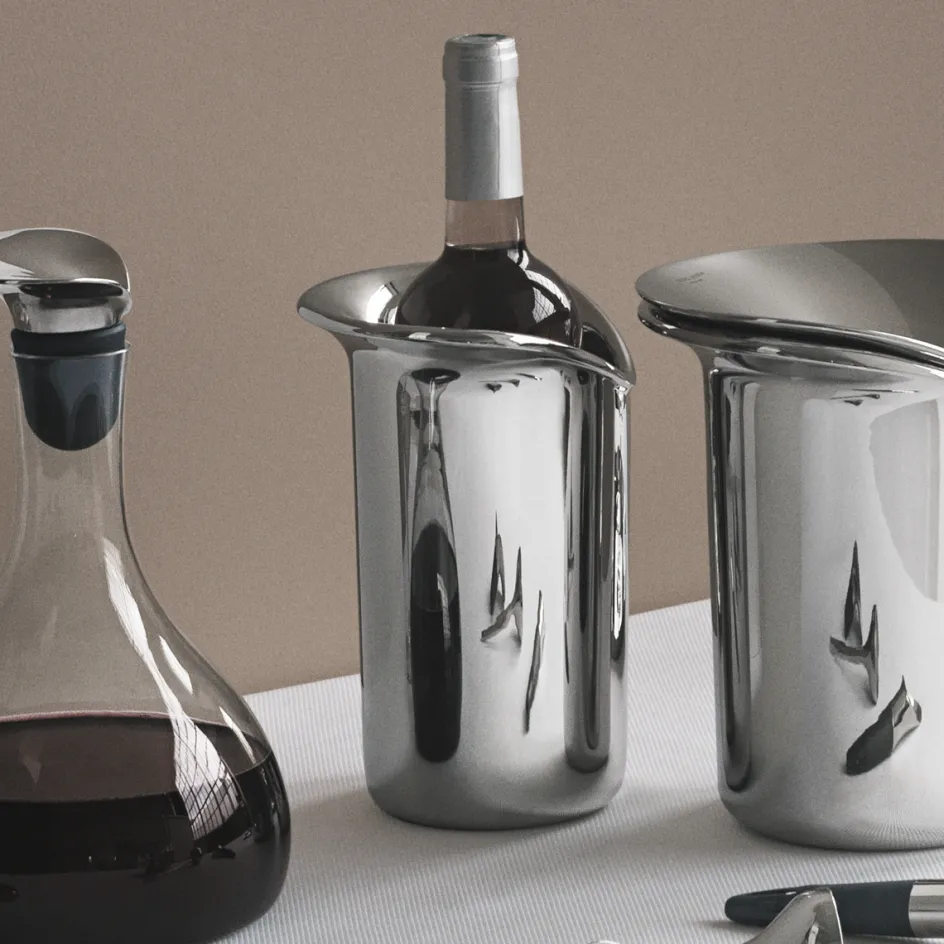 Discount Georg Jensen Wine & Bar Vinkøler 22 cm, Blankt Stål