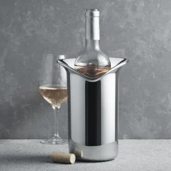 Discount Georg Jensen Wine & Bar Vinkøler 22 cm, Blankt Stål