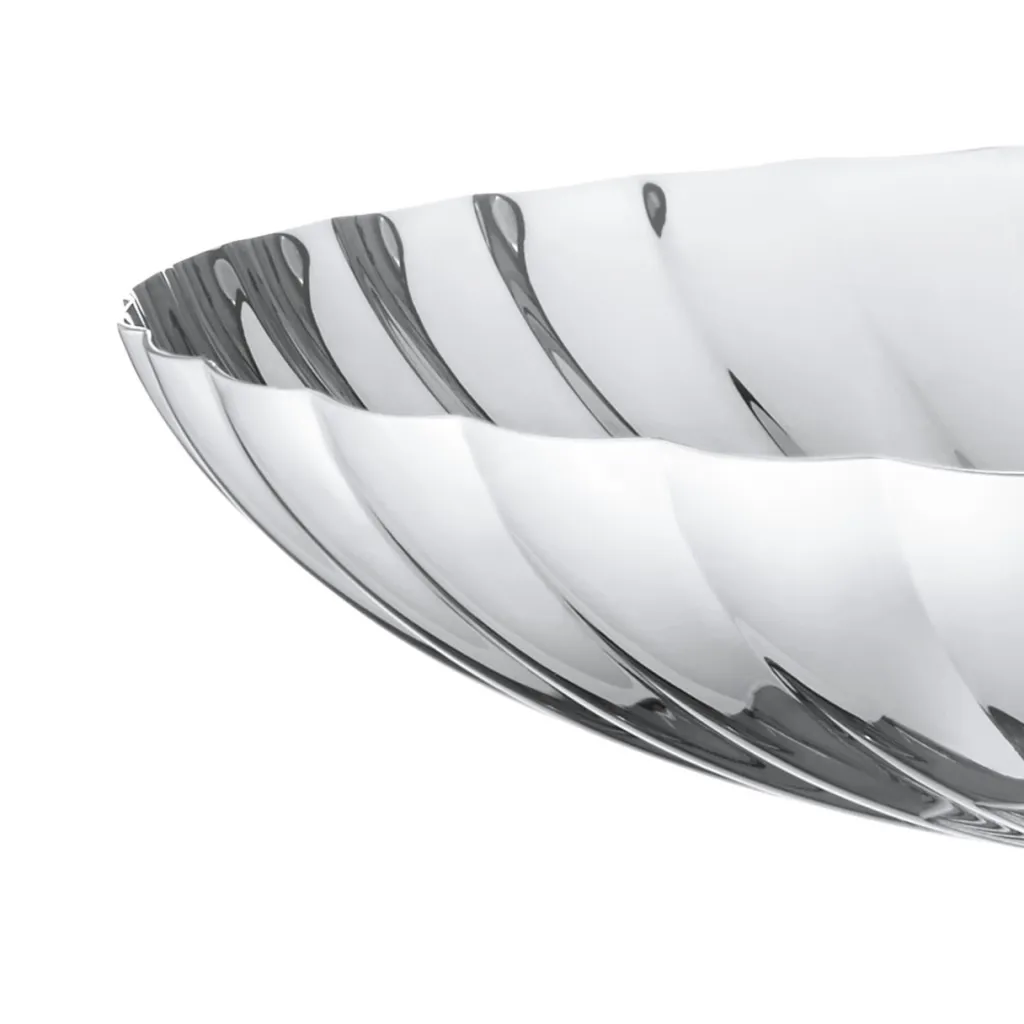 Georg Jensen Stue|Pynteskåle Og Fade > Bernadotte Fad på Fod 28 cm, Blankt Stål