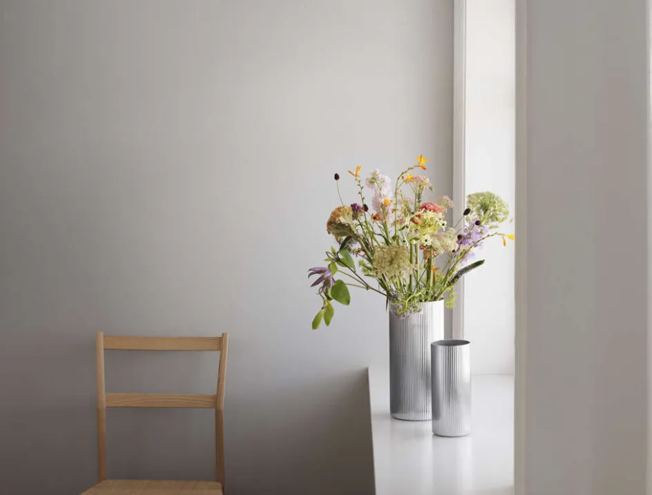 Discount Georg Jensen Bernadotte Vase Stor, Blankt Stål