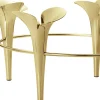 Georg Jensen Lysestager > Bloom Lysestage H15 cm, Guldbelagt