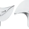 Georg Jensen Fyrfadsstager > Cobra Fyrfadsstage 2 stk. H4,9 cm, Blankt Stål