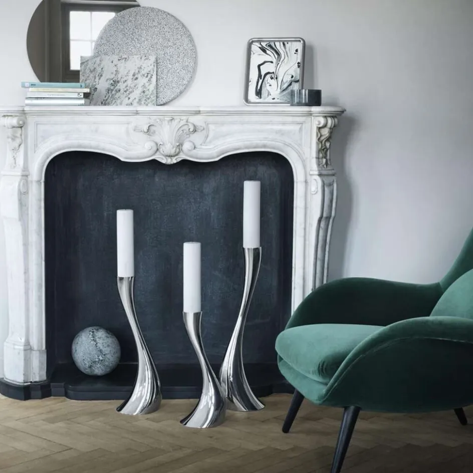 Outlet Georg Jensen Cobra Gulvstage , Blankt Stål
