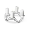 Outlet Georg Jensen Cobra Lysestage Ø33 cm, Blankt Stål