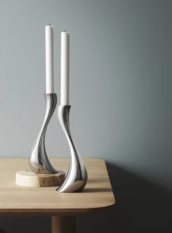 Georg Jensen Lysestager > Cobra Lysestage , Blankt Stål