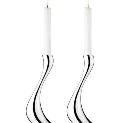 Georg Jensen Lysestager > Cobra Lysestage , Blankt Stål