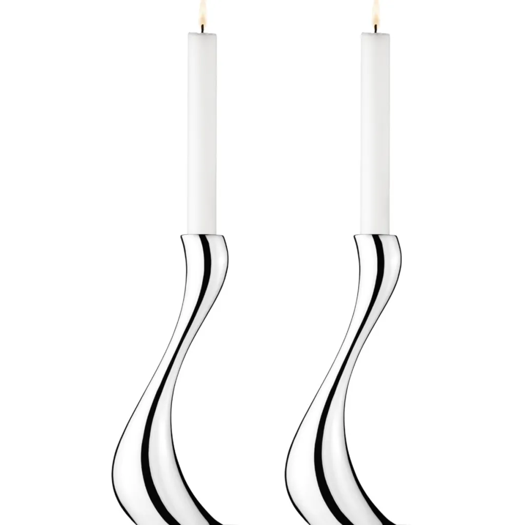 Georg Jensen Lysestager > Cobra Lysestage , Blankt Stål