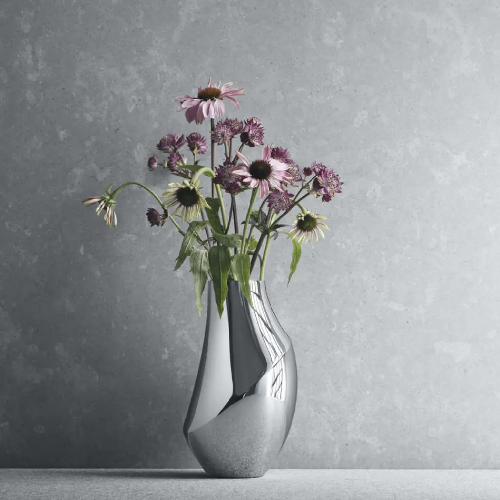 Georg Jensen Stue|Vaser > Flora Vase , Blankt Stål