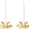New Georg Jensen Kertelysestage 2 stk H3,7 cm, Guldbelagt