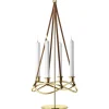 New Georg Jensen Season Forlænger til Lysestage 60 cm, Forgyldt/læder