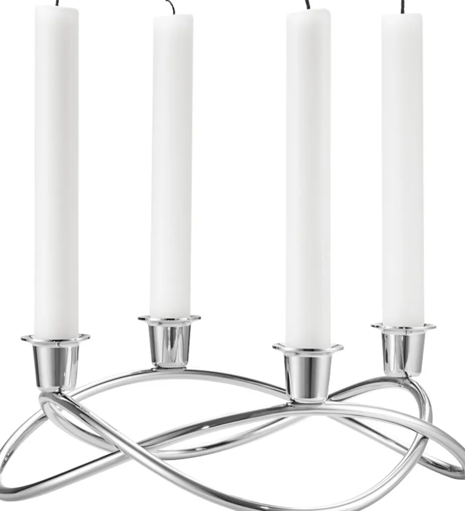 Sale Georg Jensen Season Lysestage 26 cm, Blankt Stål