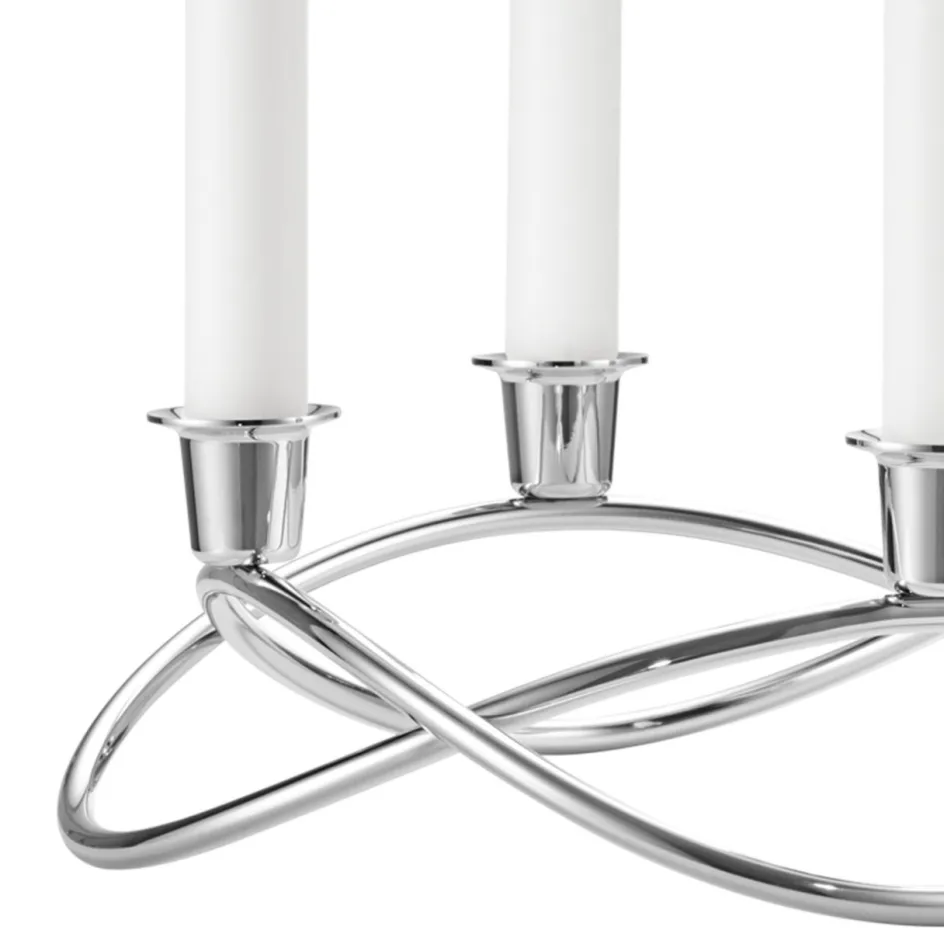 Sale Georg Jensen Season Lysestage 26 cm, Blankt Stål