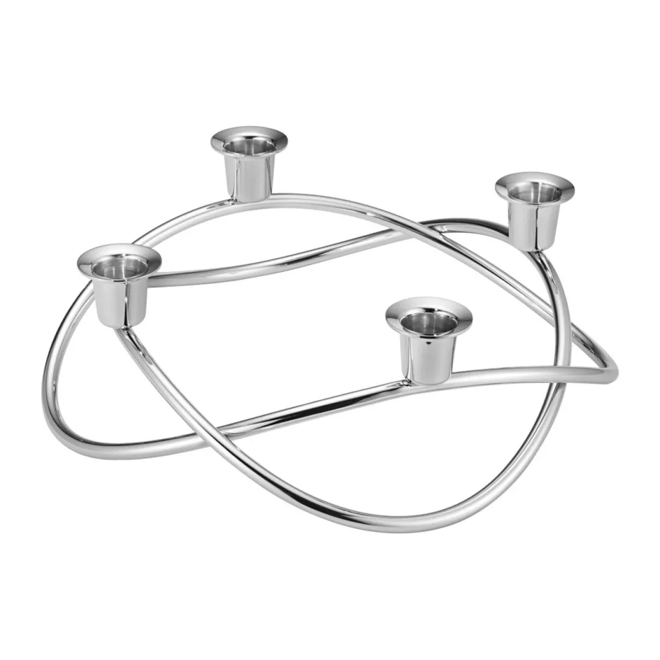 Sale Georg Jensen Season Lysestage 26 cm, Blankt Stål