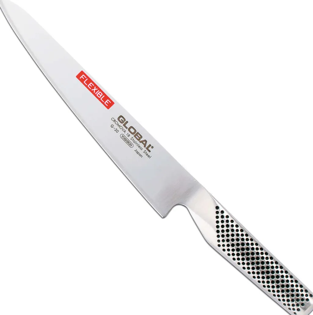 Global Udbener- Og Filetknive|Japanske Knive > G-20 Bred Filetkniv Fleksibel 21 cm, Stål