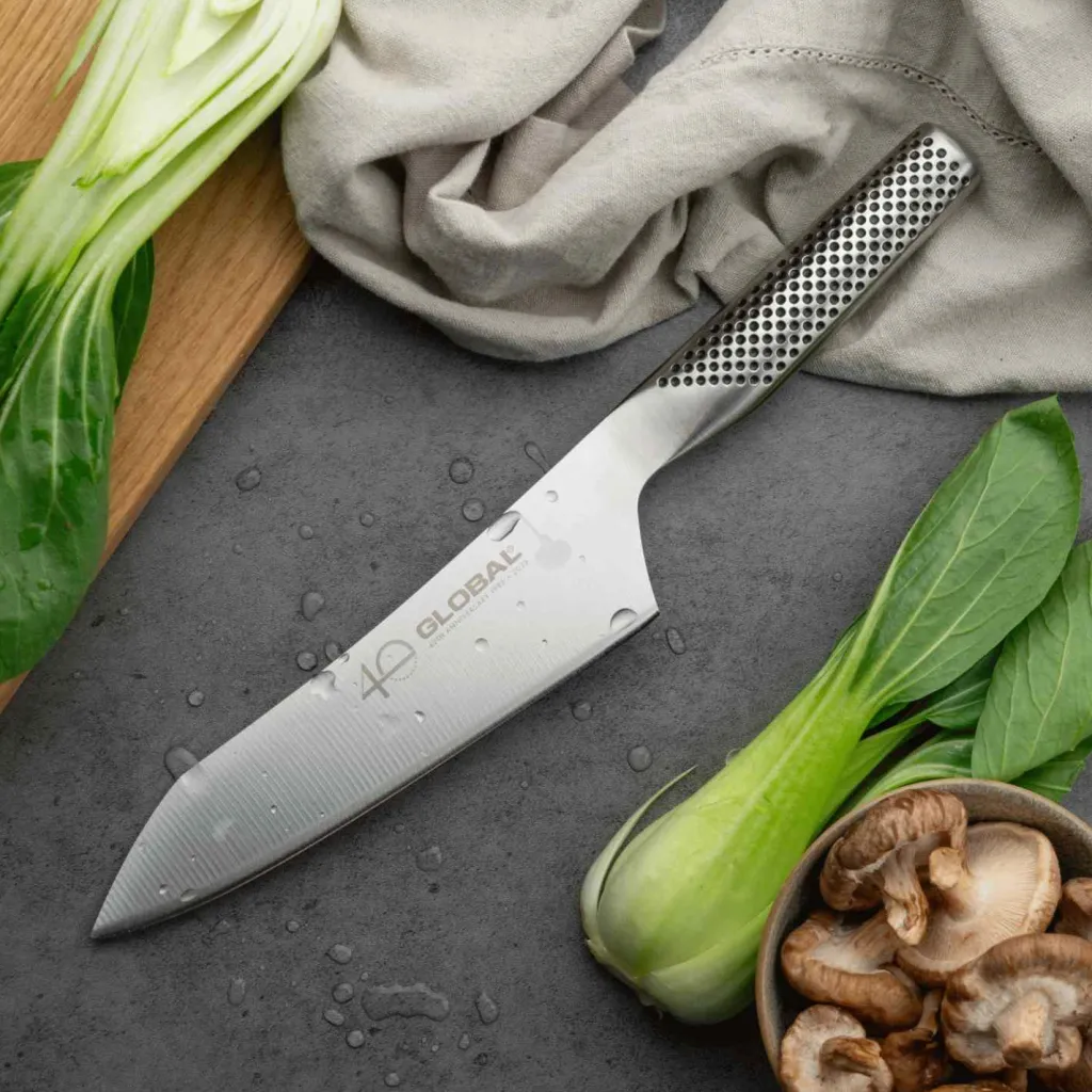 Global Kokkeknive > G-4/AB Kokkekniv 40-års jubilæum 18 cm, Stål