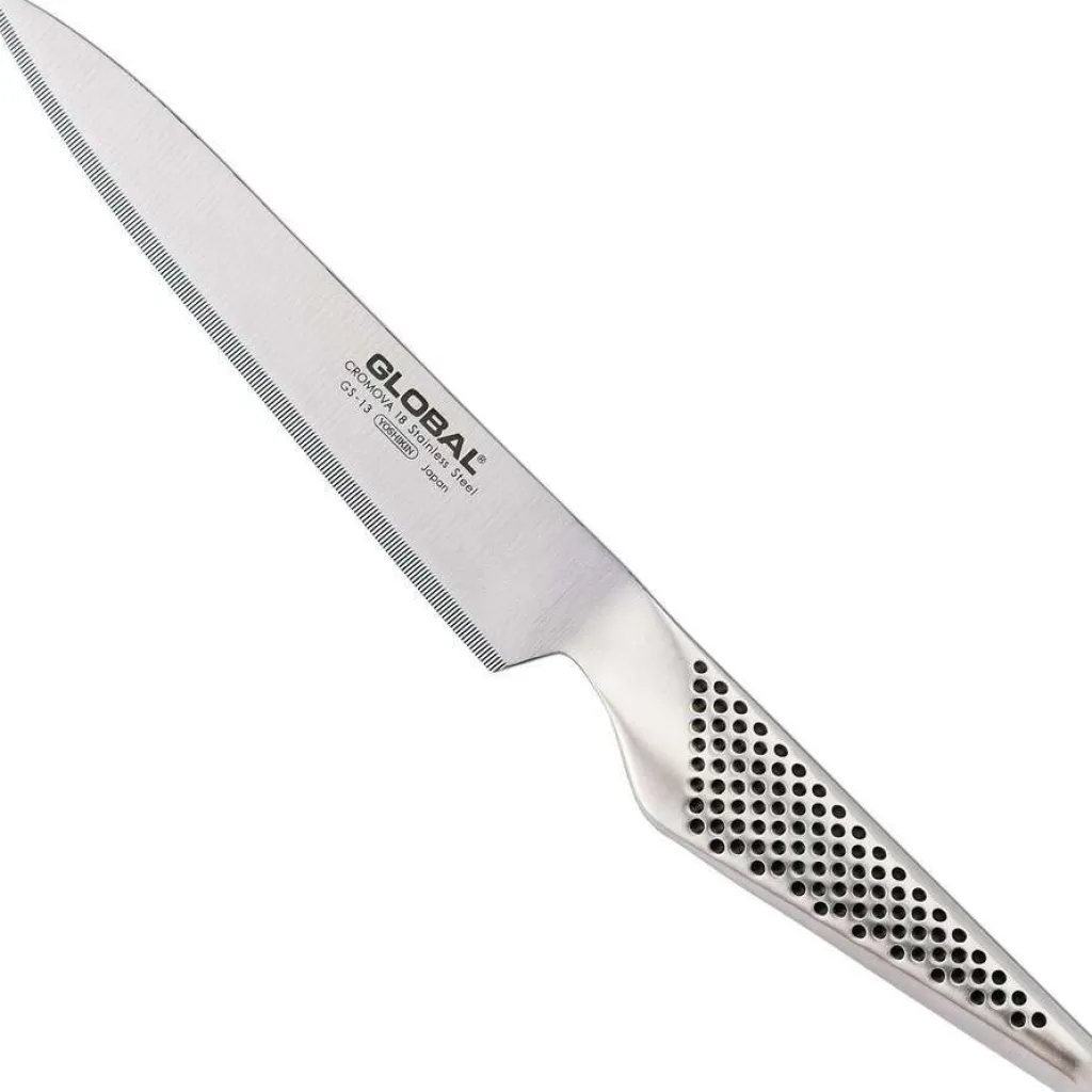 Global Japanske Knive|Universalkniv > GS-13 Universalkniv Fintandet 15 cm, Stål