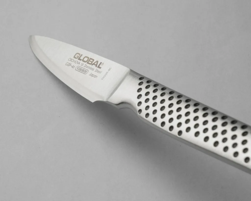 Global Urteknive Og Grøntsagsknive|Japanske Knive > GSF-46 Skrællekniv 8 cm, Smedet Stål