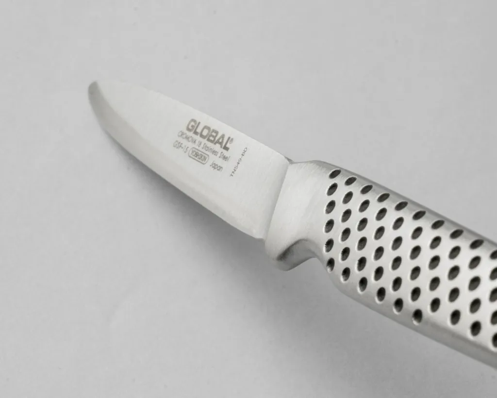 Global Urteknive Og Grøntsagsknive|Japanske Knive > GSF-15 Skrællekniv 8 cm, Smedet Stål