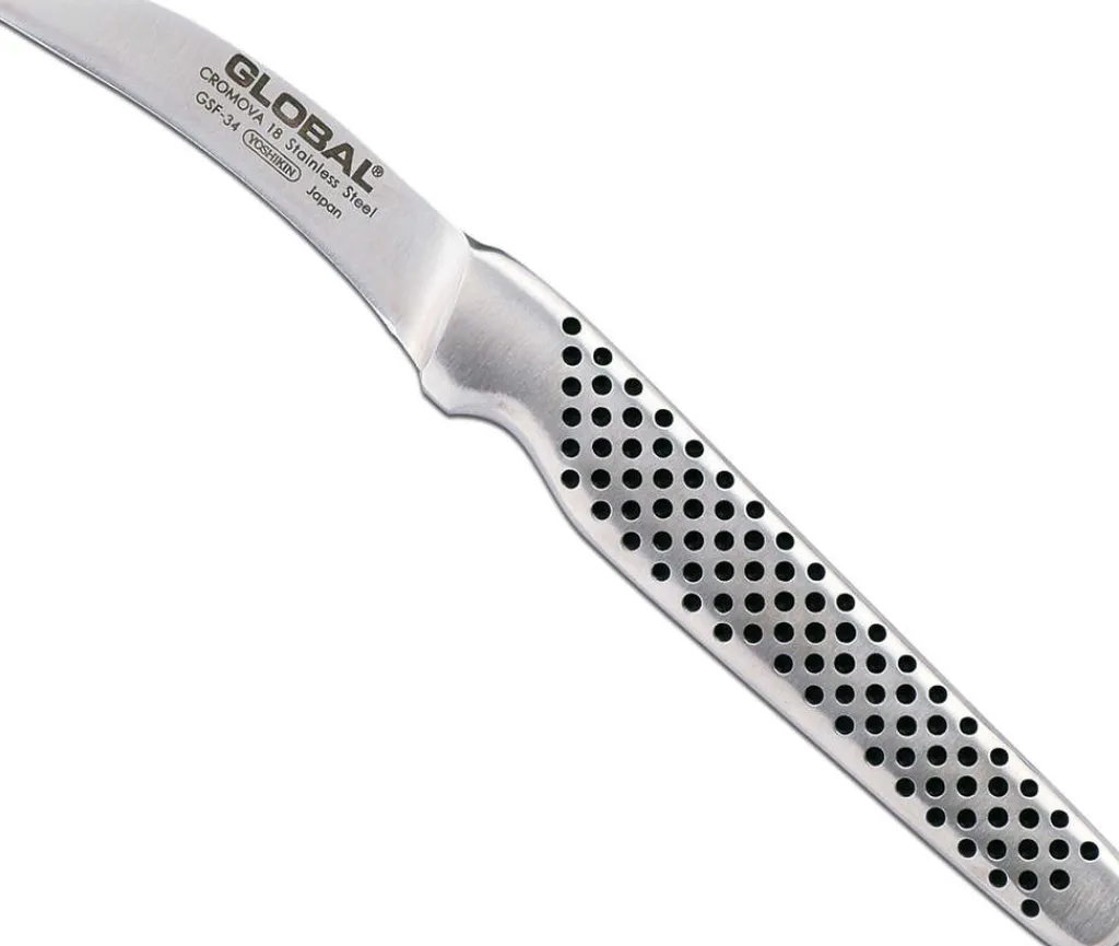 Global Urteknive Og Grøntsagsknive|Japanske Knive > GSF-34 Tournierkniv 5 cm, Smedet Stål