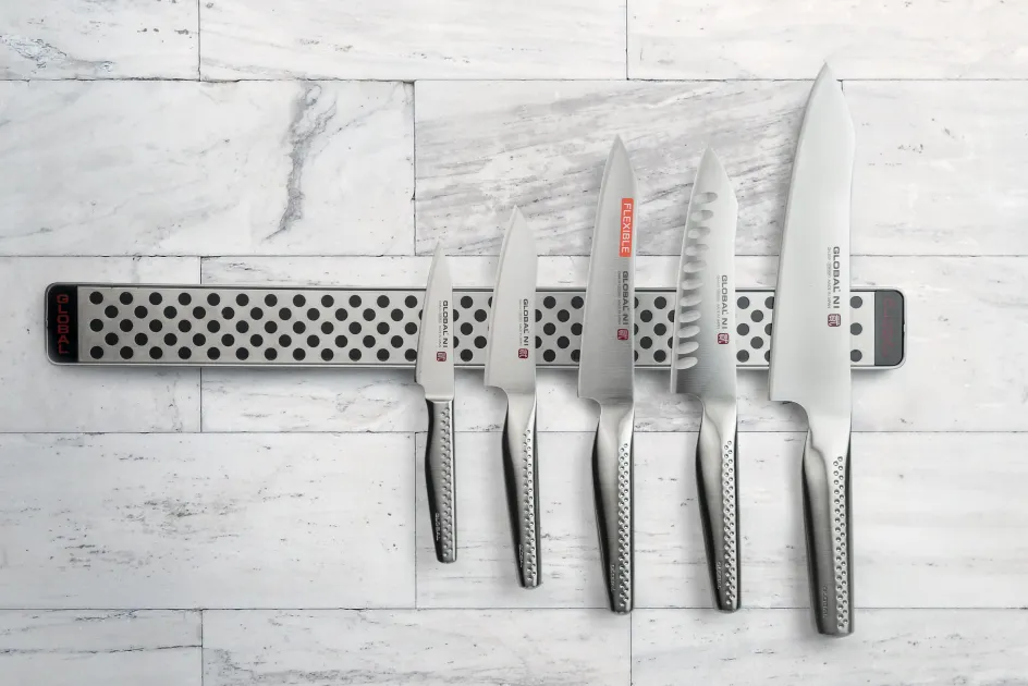 Hot Global NI GN-007 Santoku Kniv 18 cm, Stål