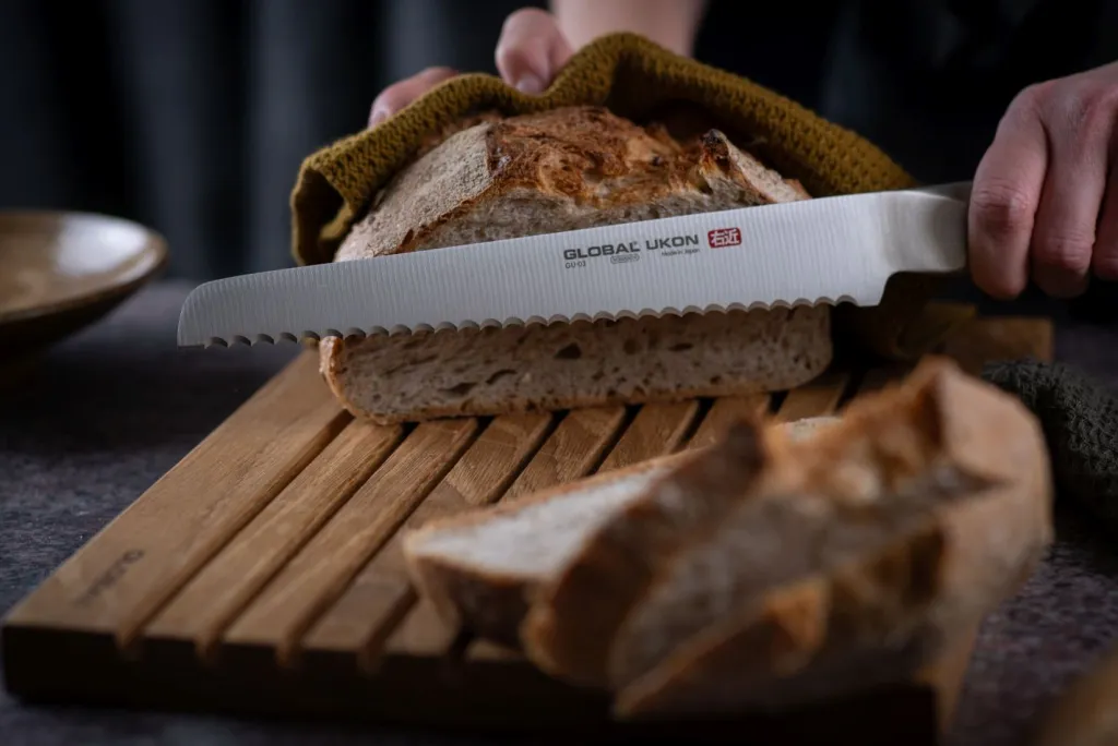 New Ukon GU-03 Brødkniv 22 cm, Stål Brødknive