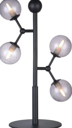 Hot Atom Bordlampe H52 cm, Smoke/Sort Lamper Til Kontoret|Lamper Til Soveværelset