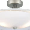 Halo Design Lamper Til Kontoret|Lamper Til Soveværelset > Baroni Loftlampe Ø46 cm, Opal/Alu