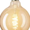 New Colors G125 Globepære E27 5W/400lm Dæmpbar, Amber E27 Led-Pærer