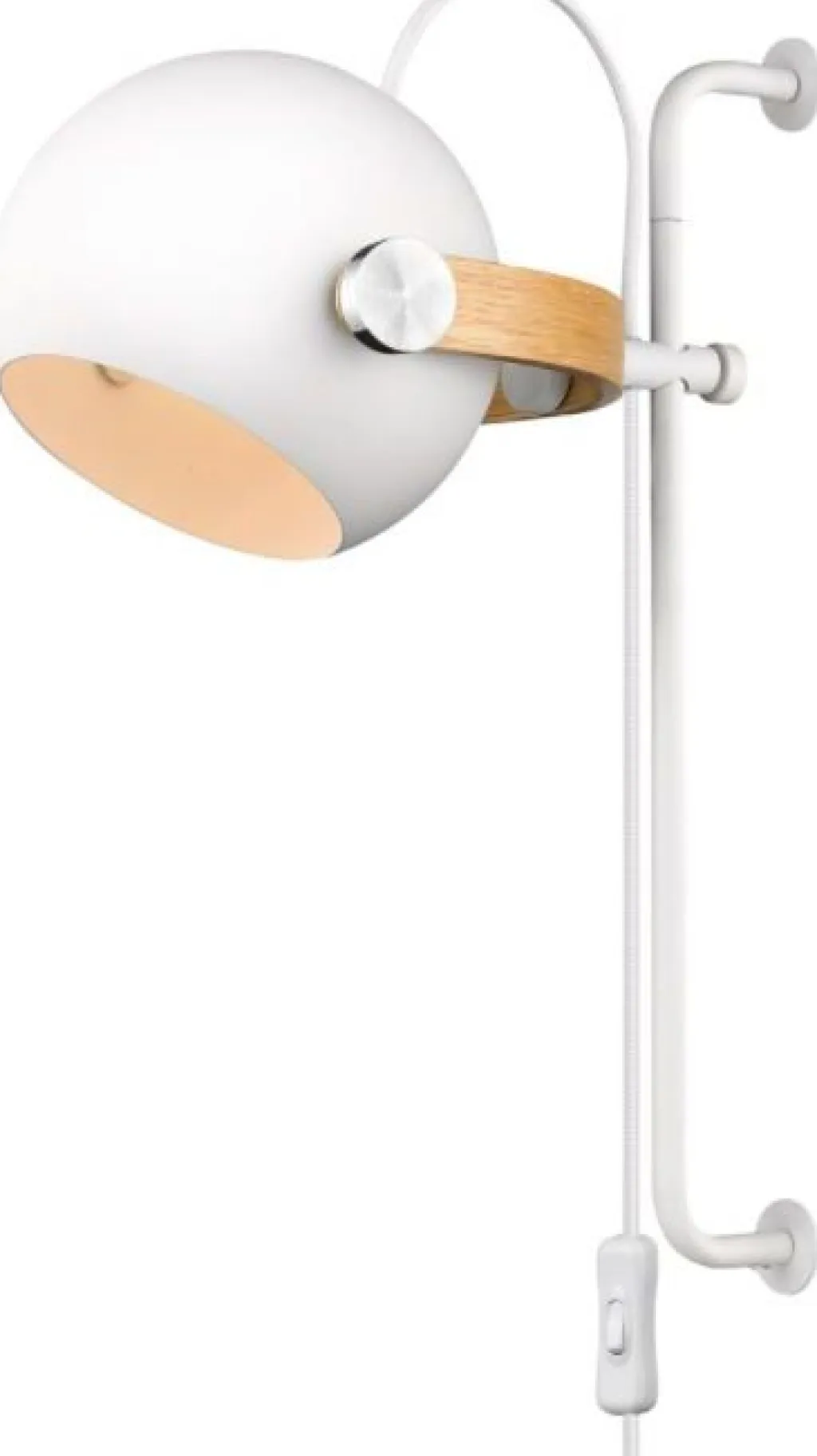 Halo Design Lamper Til Soveværelset|Lamper Til Køkkenet > DC Væglampe , Hvid/Eg