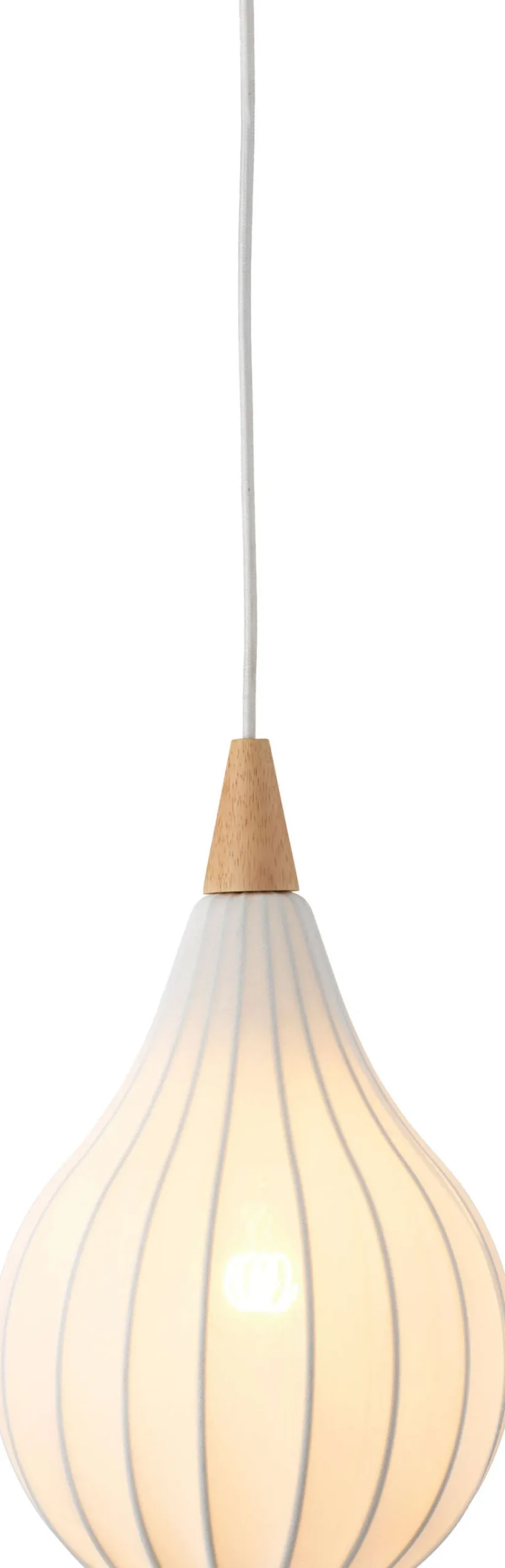 Best Drops Textile Pendel ?23 cm, Hvid Lamper Til Kontoret|Lamper Til Køkkenet